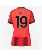 AC Milan Theo Hernandez #19 Domácí Dres pro Dámské 2023-24 Krátký Rukáv